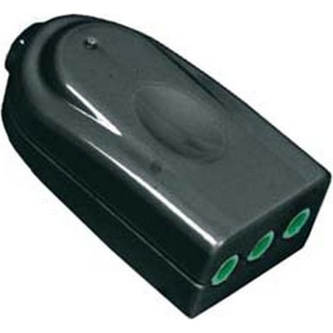 10PZ PRESA DRITTA 2 POLI + TERRA 10A NERA "LINEA GARANTI" - nera 82561-E