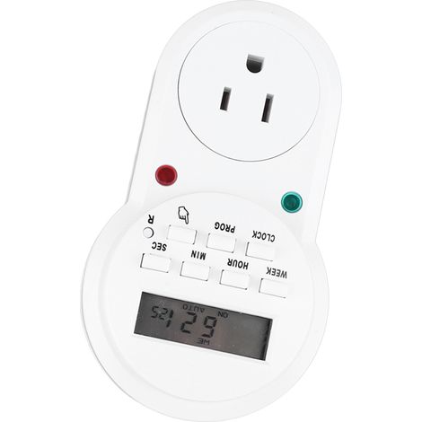 Prise programmable intelligente avec minuterie, arrêt automatique, temporisation, circuit, prise américaine 125 V pour la maison (1/5)