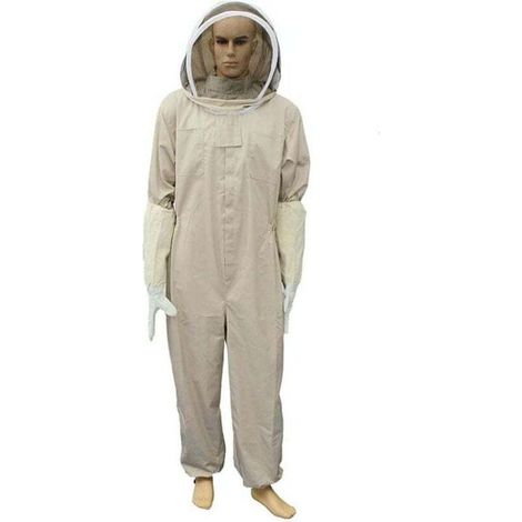 Combinaison D'apiculteur, Costume D'apiculture Professionnelle avec Gants, Vêtements À Capuchon Protection pour Apiculteurs XXL (1/4)