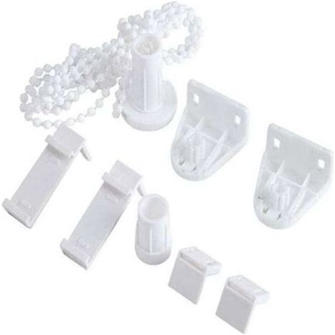 Fixation pour Store Enrouleur, Ensemble de Accessoires pour stores enrouleurs(17 mm/PVC/sans percage) Fixation pour Store Enrouleur pour Store fenetre Store Enrouleur etc (1/4)