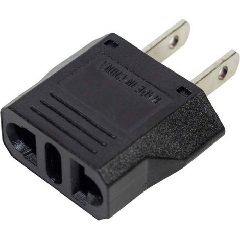 Adaptateur de prise - PNI 220V - Europe vers USA - 10A - Noir (1/4)