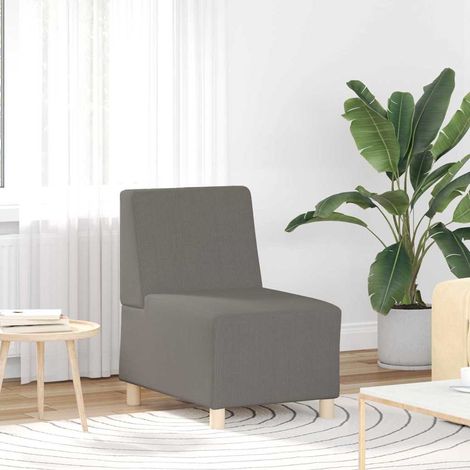 Modular Sofa Unit Armless Light Grey 55 x 74 x 82 cm vidaXL (1/5)