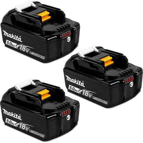 3 X Genuine Makita BL1850 18V 5.0Ah Li-Ion LXT Battery 5AH Star Battery BL1850B (1/2)