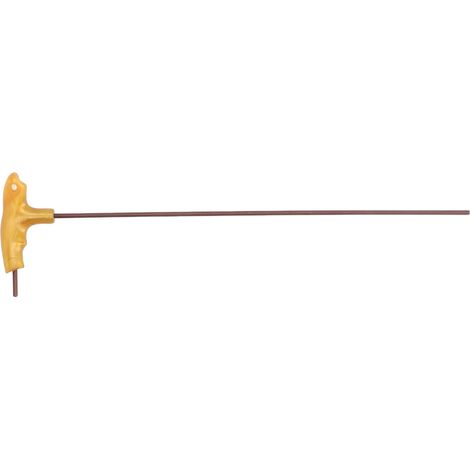 Sechskantschlüssel 4 mm, 400 mm lang, komfortabler T-Griff, aus legiertem Stahl, für Wartungs- und Reparaturarbeiten (1/5)