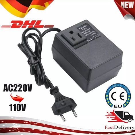 Convertisseur de tension de voyage 200 W (220 V CA vers 110 V CA) avec prise européenne (1/5)