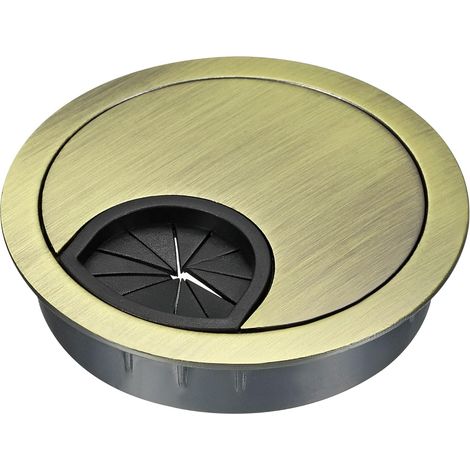 Schreibtisch Kabelloch Abdeckung für Büro Haus Tagesablauf 53mm Bronze (1/5)