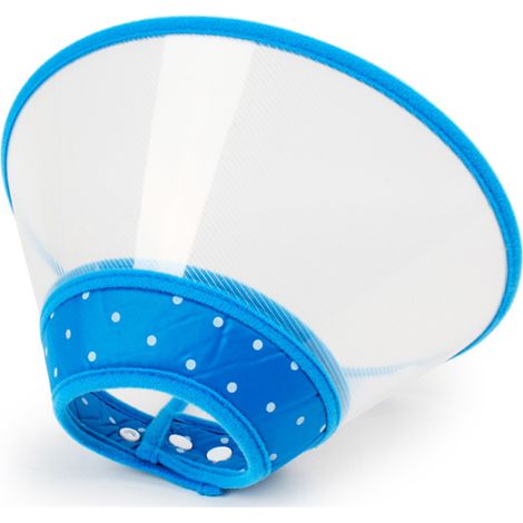 Collar protector ajustable, de plástico ligero, con forro suave, para gatos y cachorros. (1/5)