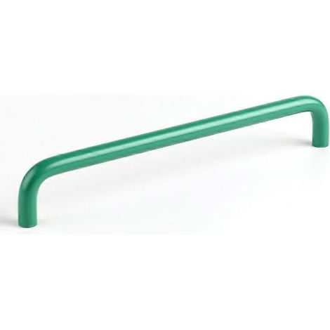 Poignées de porte en alliage d'aluminium avec vis de 22 mm, quincaillerie pour tiroirs de placard, poignées métalliques. Taille : Vert, entraxe de 192 mm. (1/4)