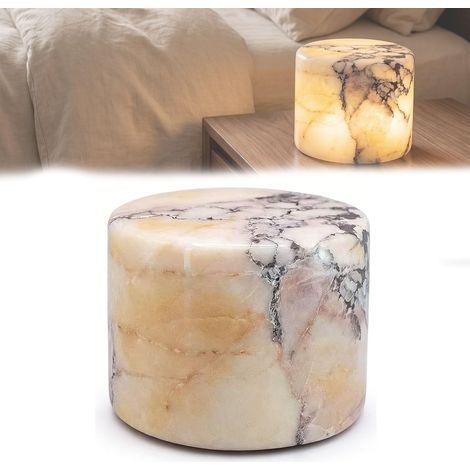 Veilleuse tactile en marbre – Lampe de chevet LED (1/5)