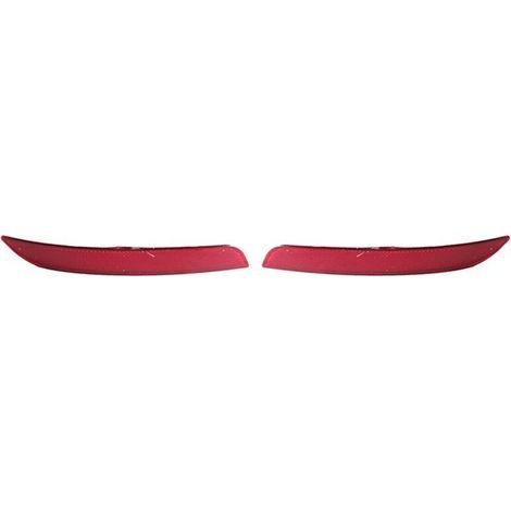Réflecteurs de pare-chocs arrière (références : 63147842955/63147842956) pour BMW Série 5 M Sport F10 F18 (modèles 2011-2016), lot de 2 (1/5)