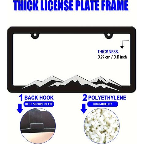 Supply of new US-standard plastic ABS license plate frame/protective frame for cars. (1/4)