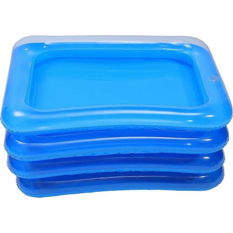 barres de service de glace gonflables, refroidisseurs, plateaux de service de glace (transparents)-60X45X13cm-Transparent blue (1/3)