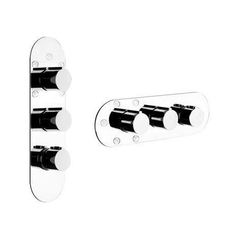 Gessi Anello, set de montaje con 3/4 o 5 salidas controlables