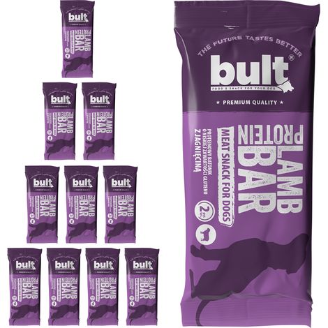 BULT BAR Hundeleckerli, Proteinriegel, Lamm, 10 x 75 g (1/3)