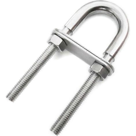 Support de poupe en acier inoxydable, plaque de soudure fixe, anneau d'étrave, boulon en U