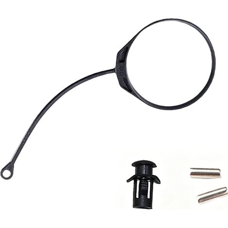 Fuel Tank Cap Tether,Universal Fuel Tank Caps Line Band Cord, Filler Gas Cap Rubber Rope,Filler Gas Cover Replacement Retaining Strap and Ring,Oil Caps Cable Wire Compatible (1/5)