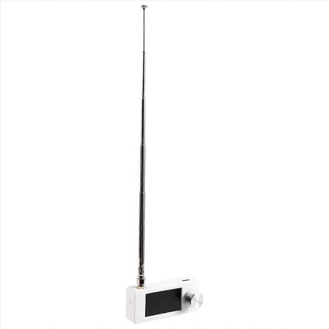 SI4732 Portable Radio 10Khz-180Mhz SMA Interface Telescopic Antenne LSB USB AM FM Mini Pocket Radio, Récepteur Blanc (1/5)