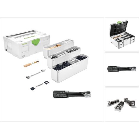Festool Domino KV-SYS D8 Sistema de montaje para fresadoras de espigas + juego SYSTAINER + fresa a juego (203170) (493492) (1/5)