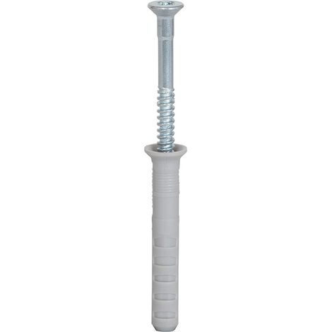 Fischer 100x Taco de clavo N 8 x 100/60 S con tornillo de clavo - 048793