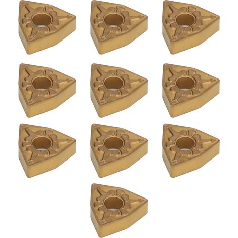 Satz mit 10 Hartmetall-Wendeschneidplatten für Metalldrehmaschinen, CNC-Schneidwerkzeug für Stahlteile, kompletter Satz Drehmesser (1/5)