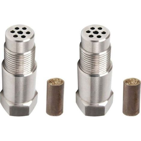 Lot de 2 capteurs d'O2, capteur d'oxygène pour voiture Cel Fix Check Engine Light Eliminator Adapter Oxygen M18X1.5 (1/4)