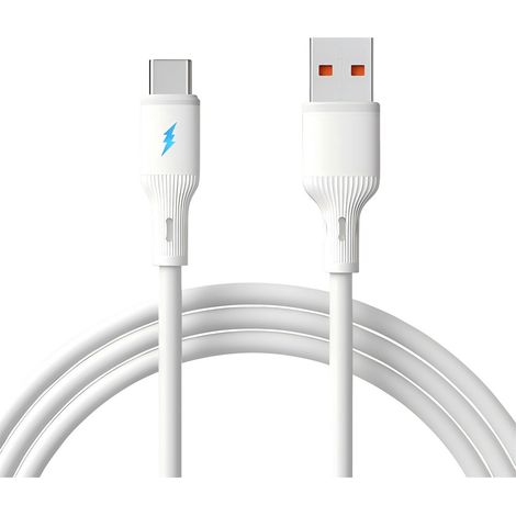 Akyga Câble USB-C USB-A mâle, USB-C® mâle 1 m blanc AK-USB-59 (1/2)