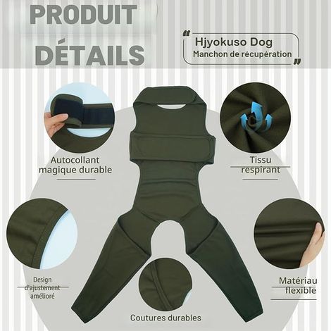 Recovery Suit for Dogs - Recovery Suit for Dogs, Licking Sleeve for Back Leg, Elbow Protection, Sleeve to Prevent Licking (1/4)