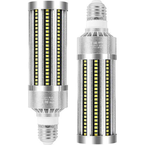 Super Bright Ampoule Led E27 35W Blanc Froid 6000K 4200LM équivalent ampoules à incandescence 300W, Ampoules Maïs Lampe Led E27 Non Dimmable Ampoules E27 LED Mais - Lot de 2 (1/5)