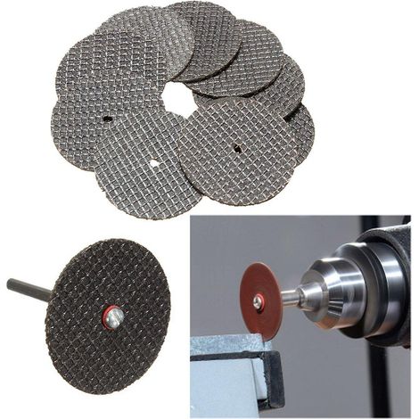 Kit de 50 disques de coupe noirs de 32 mm avec 2 embouts pour outil rotatif Dremel (1/5)