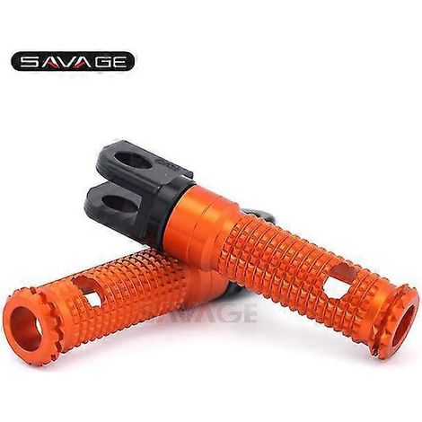 Vordere Fußrasten für Suzuki GSR GSXS 750 1000/F Hayabusa Bking GSX1300/R 2008-2020 Motorrad-Fahrerfußrasten GSR750 – Orange (1/5)