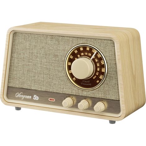 Radio Sangean WR 101 AM FM Bluetooth AUX Chêne Blanc (1/4)