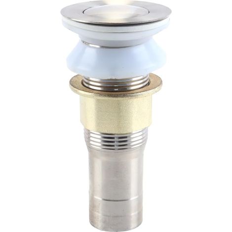 Siphon de sol en acier inoxydable - Type rebondissant avec crépine, connecteur anti-obstruction pour camping-car/camping-car/yacht/bateau/toilettes (1/4)