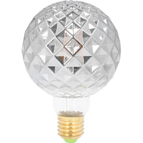Jeffergarden Ampoule LED Vintage à Filament dur, galvanoplastie, gris, température de couleur 2700K, E27, pour lustres (1/5)