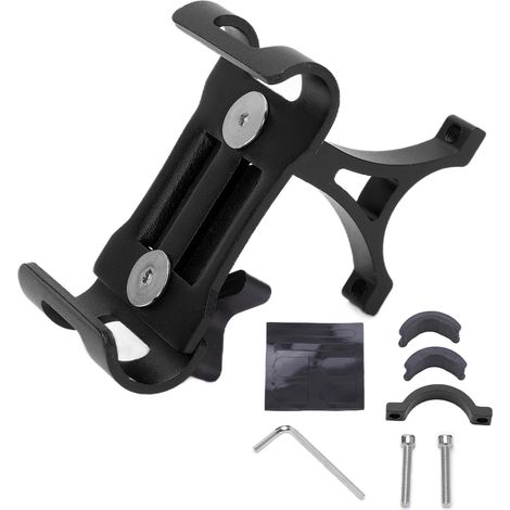 Support de Téléphone pour Vélo Rotatif 360°, Support de Guidon pour Smartphone de 3,5 à 6,5 Pouces, Noir (1/5)