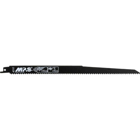2 Lames scie Sabre CV (pour bois/plexi) Dents fraisées avoyées 300X19X1.2Mm - 4.2mm