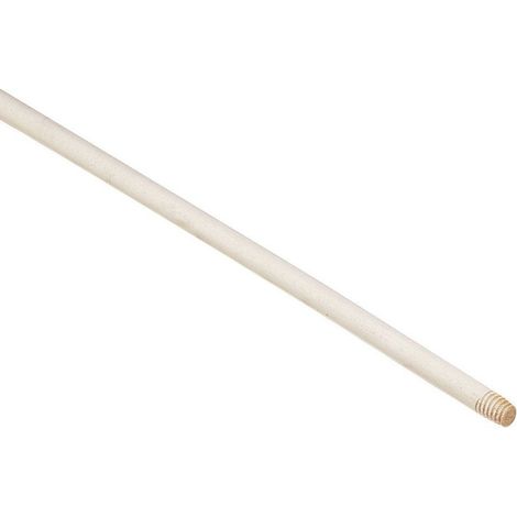 Manico in legno filettato per scopa universale lunghezza 130cm (1/2)