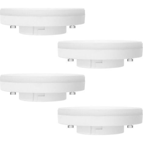 Ampoule GX53 LED 7W, Blanc Chaud 2700K, Non Dimmable, Équivalent à 50W Halogène, Ampoule LED GX53 Spot pour Armoires, Vitrines, 180°, AC 220V, 665LM, Lot de 4 (1/5)