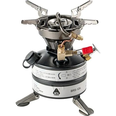 Réchaud de camping portable, mini réchaud de camping ultraléger, idéal pour le camping, les pique-niques, les barbecues et la randonnée. (1/5)