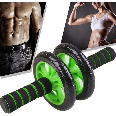 Doble Rueda Para Entrenamiento Muscular Abdominal Con Colchoneta De Gimnasia - (1/3)