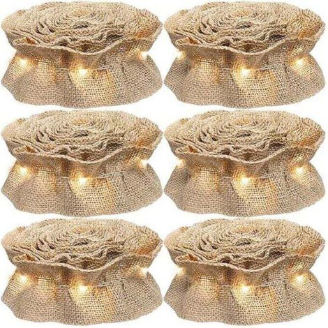 Guirlande de ruban d'arbre de Noël Ornement de Noël à carreaux de buffle, XU, 9 pieds et barre lumineuse 3 m X 6 rouleaux Guirlande de ruban d'arbre à carreaux de buffle, Décoration de Noël - KZQ