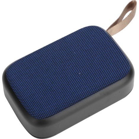 Enceinte Bluetooth avec caisson de basses, son stéréo sans fil, mini enceinte portable USB et radio FM (bleue)