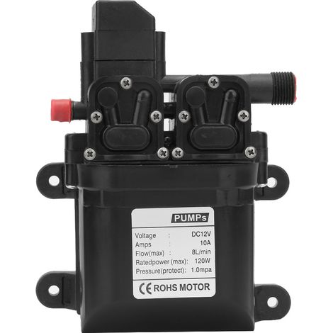 Pompe à eau à membrane auto-amorçante haute pression 12 V CC 120 W avec pressostat automatique