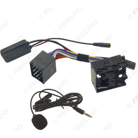 Compatible with the original BMW E46 (2002-2006) AUX wireless Bluetooth microphone audio adapter cable. (1/5)