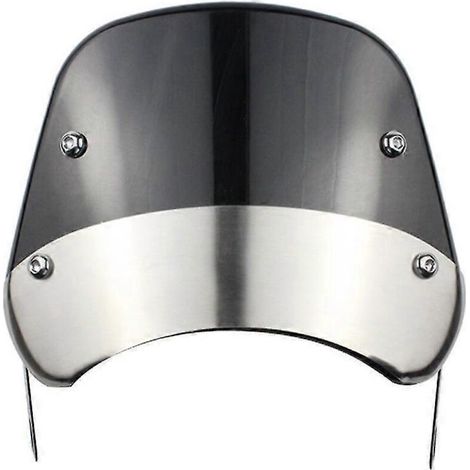 Déflecteur de vent universel noir pour pare-brise de moto (compatible Harley, Honda, Yamaha, Kawasaki, Suzuki, phares de 5" à 9,45") - n° 0674 (1/5)