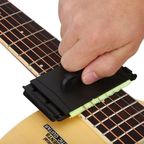 Nettoyeur de Cordes pour Guitare, Nettoyeur de Corde et Manche de Guitare Outils de Nettoyage et Entretien pour Instruments à Corde Nettoyant, (1/5)