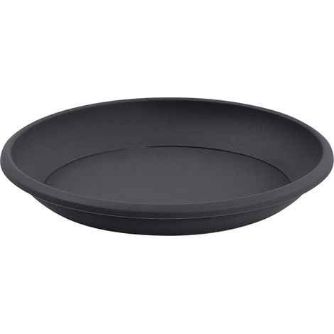 EDA – Soucoupe pour pot Ø 70 cm – Anthracite – Polypropylène durable – Prévention des dégâts d'humidité – Pour intérieur et extérieur