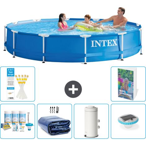 Frame Pool Rund - 366x76 cm - 7-teilig S54
