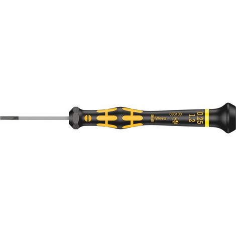 Tournevis pour vis à fente, 0.25 x 1.2 x 40 mm, Noir/jaune (1/5)
