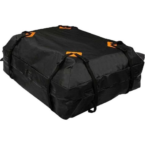 420D Coffre de toit pour voiture, sac de toit étanche et anti-poussière, sac de toit pour voiture 425 L, sac de rangement pliable pour bagages sur le toit de la voiture, 112 x 87 x 44 cm (1/4)