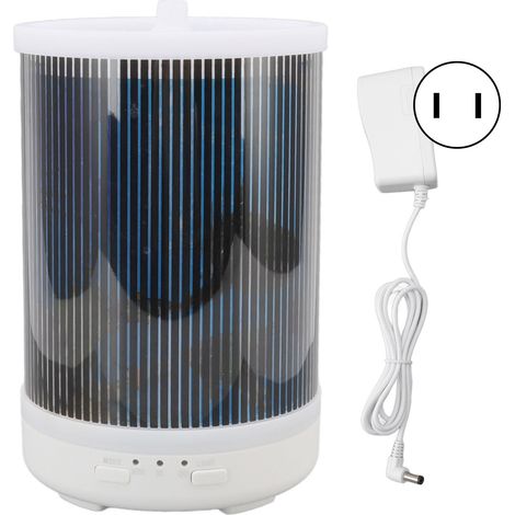 Diffuseur d'huiles essentielles 250ml, brume ultrasonique silencieuse avec lumière LED dynamique monde sous-marin pour maison, prise US 100-240V. (1/5)
